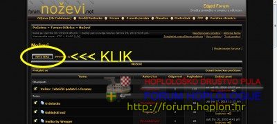 Temu započinjete tako da kliknete gumb nova tema. Nakon toga se otvara novi dijalog gdje...